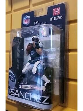 SEALED 2010 NFL SERIES 23 #6 MARK SANCHEZ NY JETS 6” ACTION FIGURE HOME COLORS